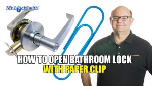 How To Open Bathroom Lock With Paper Clip | Mr. Prolock US